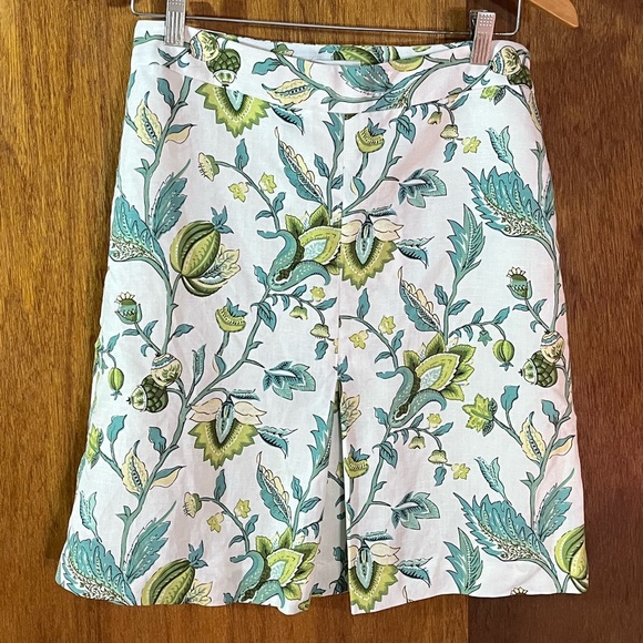 LOFT Dresses & Skirts - ANN TAYLOR LOFT Floral Linen-Blend Skirt Sz 6
